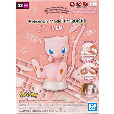 Bandai 5061390 Quick 02 Mew Pokemon Model Kit - Hobbies Online
